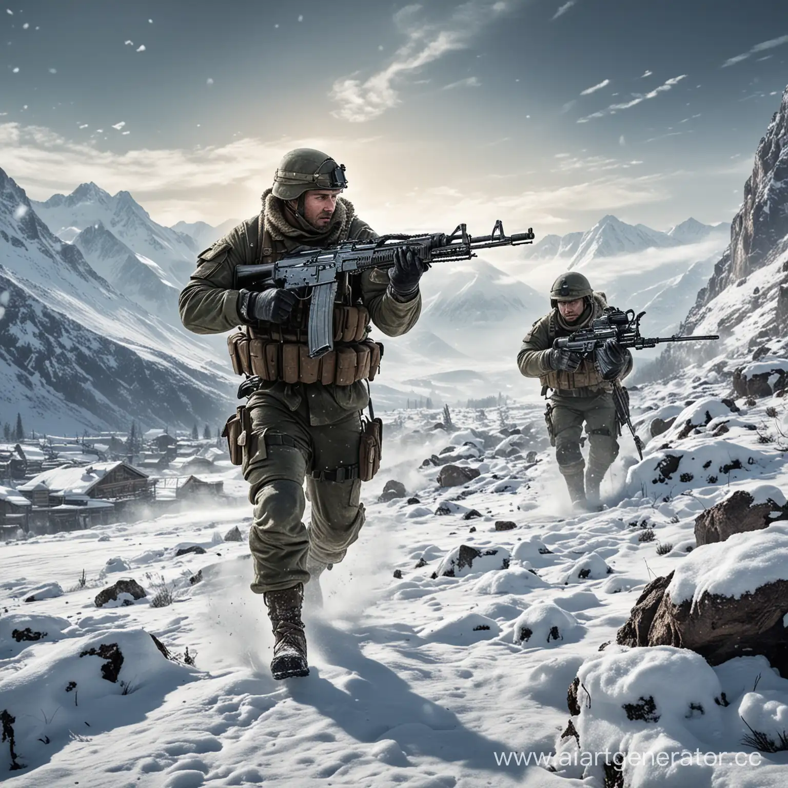 Fierce-Winter-Battle-Armed-Soldiers-in-Mountain-Terrain