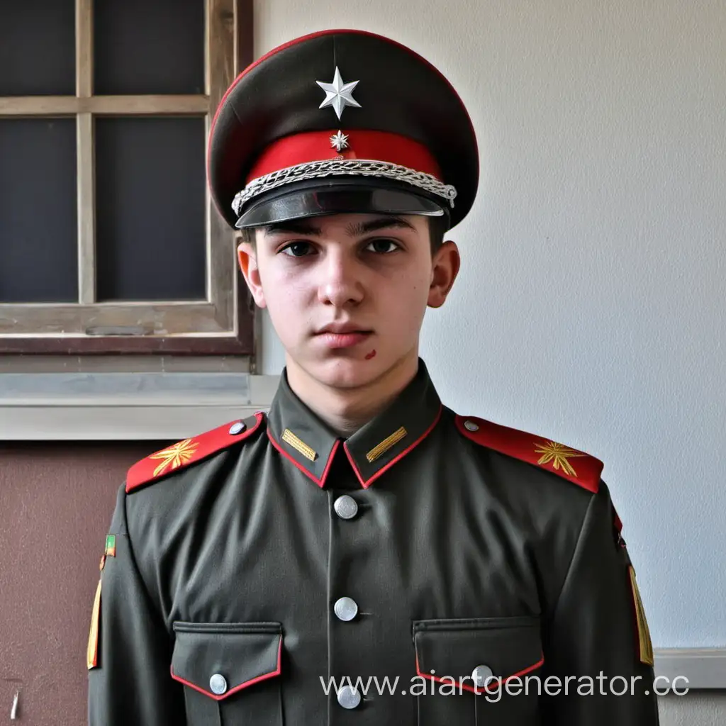 Молдодой офицер вишнепольской армии 20 лет