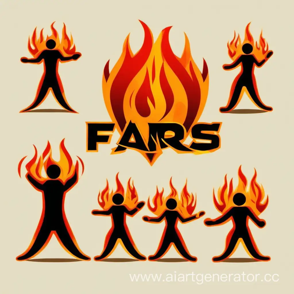 Team-Fire-Show-Logo-Design-with-Flame-Shapes-in-Red-Yellow-Orange-and-Black