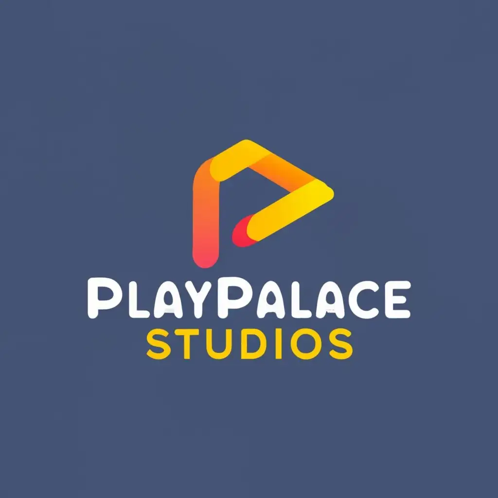 logo, playpalaceStudios, with the text "playpalaceStudios", typography, be used in Technology industry