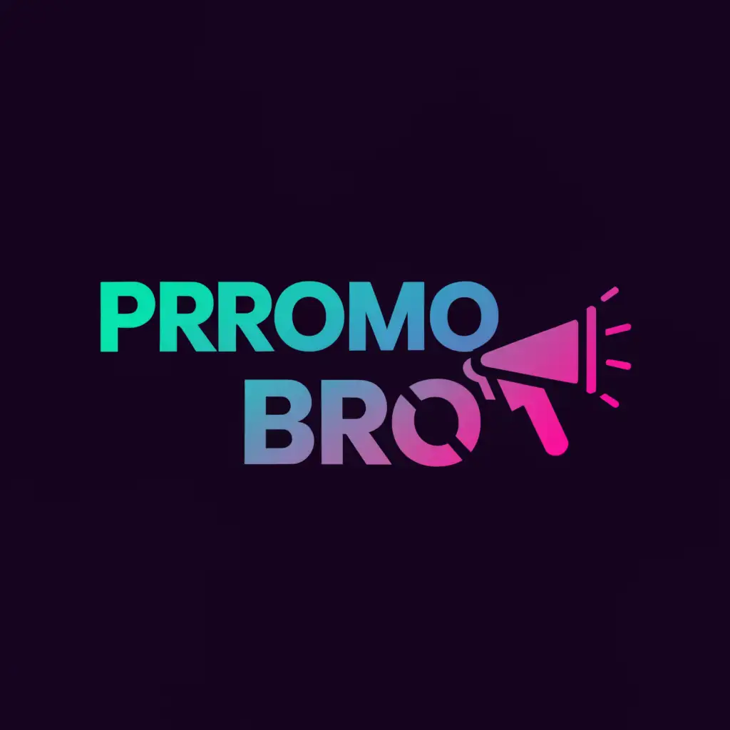 a logo design,with the text "Promo bro", main symbol:marketing,Moderate,be used in Internet industry,clear background