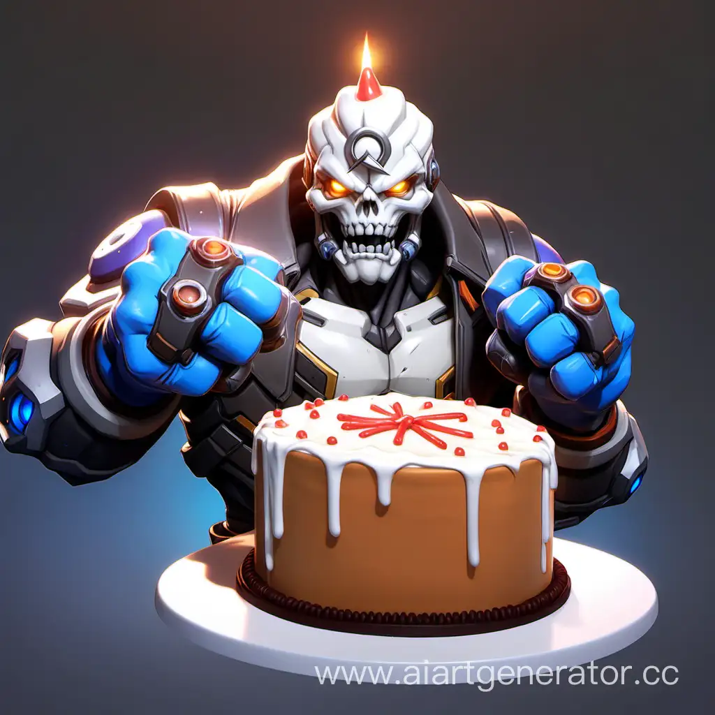 Overwatch-2-Death-Fist-Bringing-a-Birthday-Cake