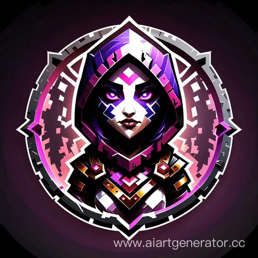 Templar-Assassin-Icon-Minecraft-Style-Fantasy-World-Portrait