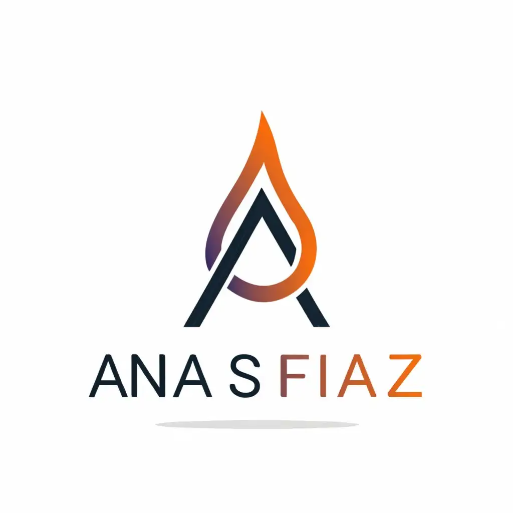 a logo design,with the text "Anas Fiaz", main symbol:Anas,Moderate,be used in Technology industry,clear background