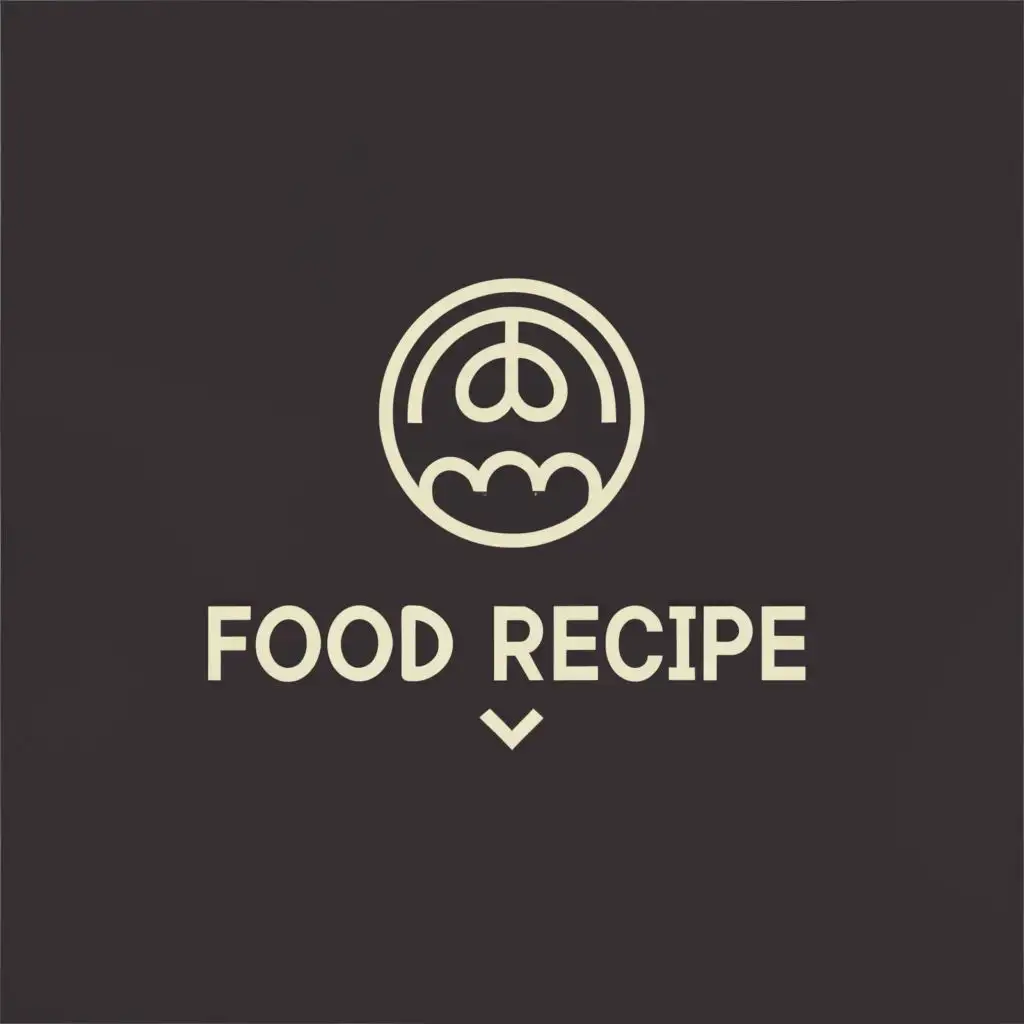 LOGO-Design-For-Food-Recipe-Simple-Text-with-Symbol-of-a-Recipe-Book-on-a-Clean-Background