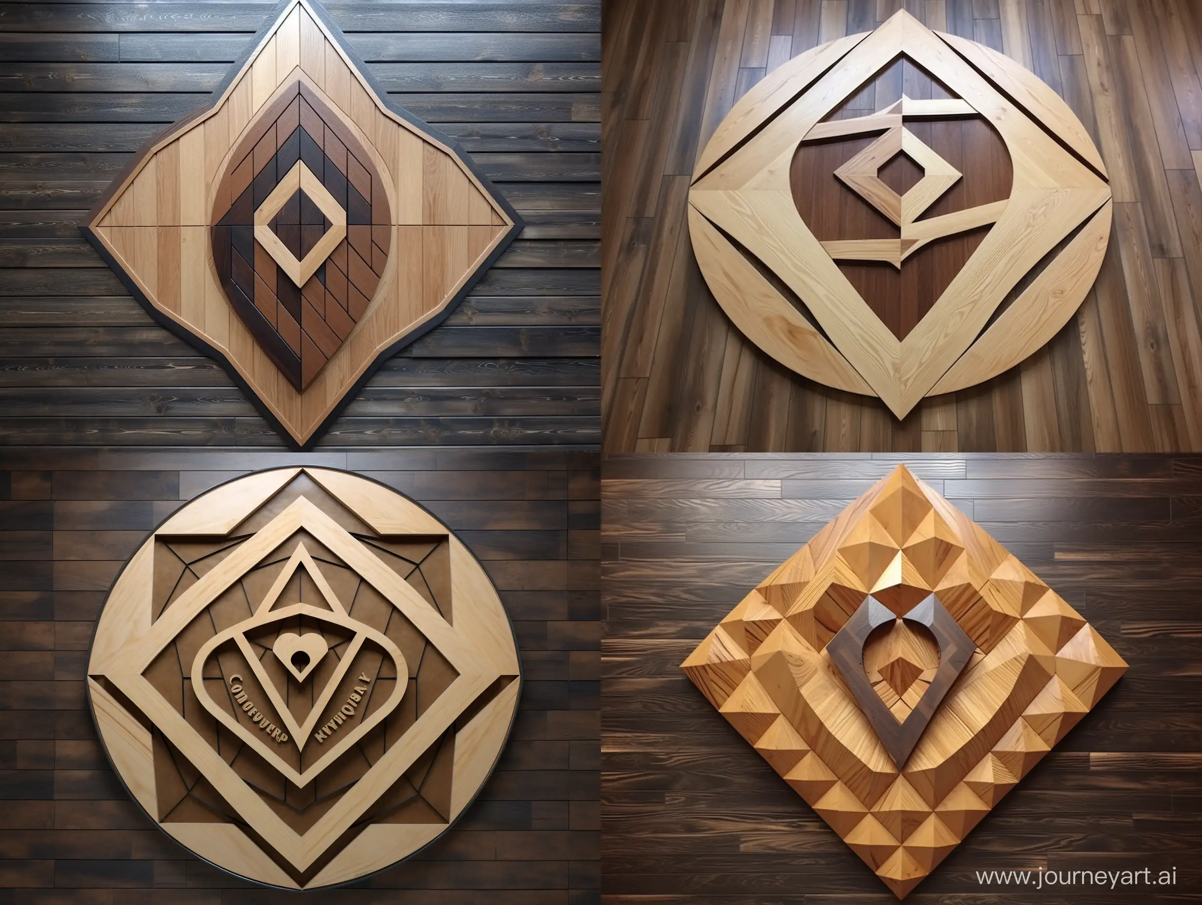 Cheboksary-Parquet-Factory-Exquisite-Diamond-Logo-Crafted-from-Various-Wood-Types