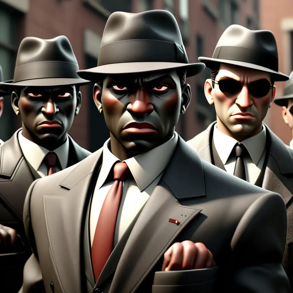mafia type images with black men


