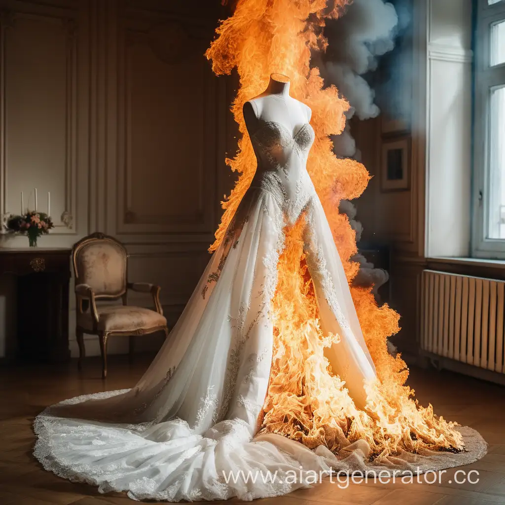 Bridal-Mannequin-Engulfed-in-Flames-Dramatic-Wedding-Dress-Mishap
