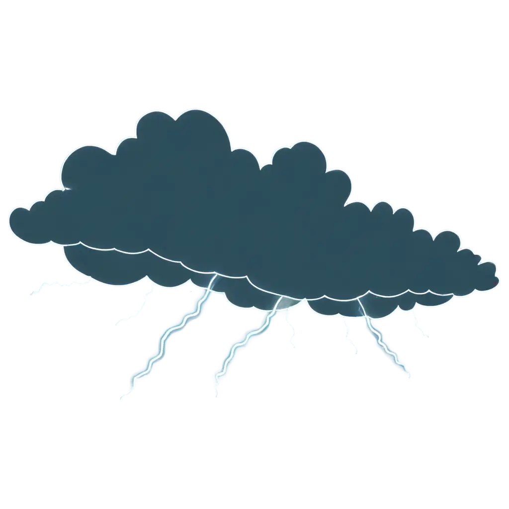 animated thunderstorm cartoon style