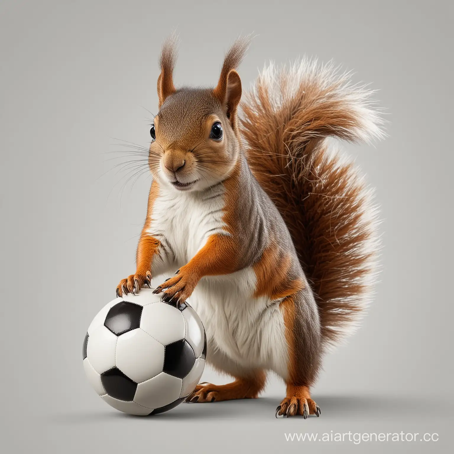 SoccerPlaying-Squirrel-on-Transparent-Background