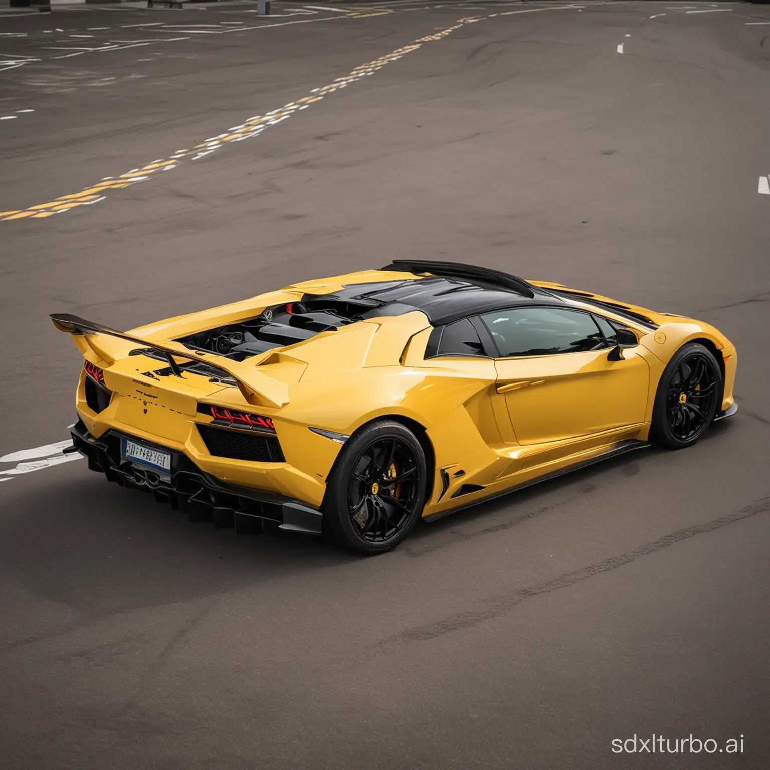 Luxurious-Lamborghini-Supercar-on-Urban-Street