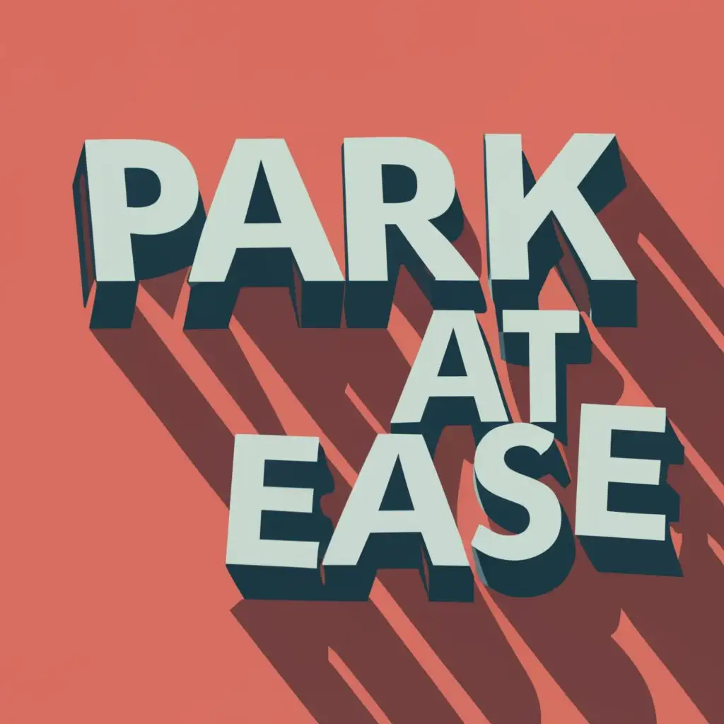 LOGO-Design-For-Park-At-Ease-Dynamic-Typography-and-Car-Silhouettes-for-Travel-Industry