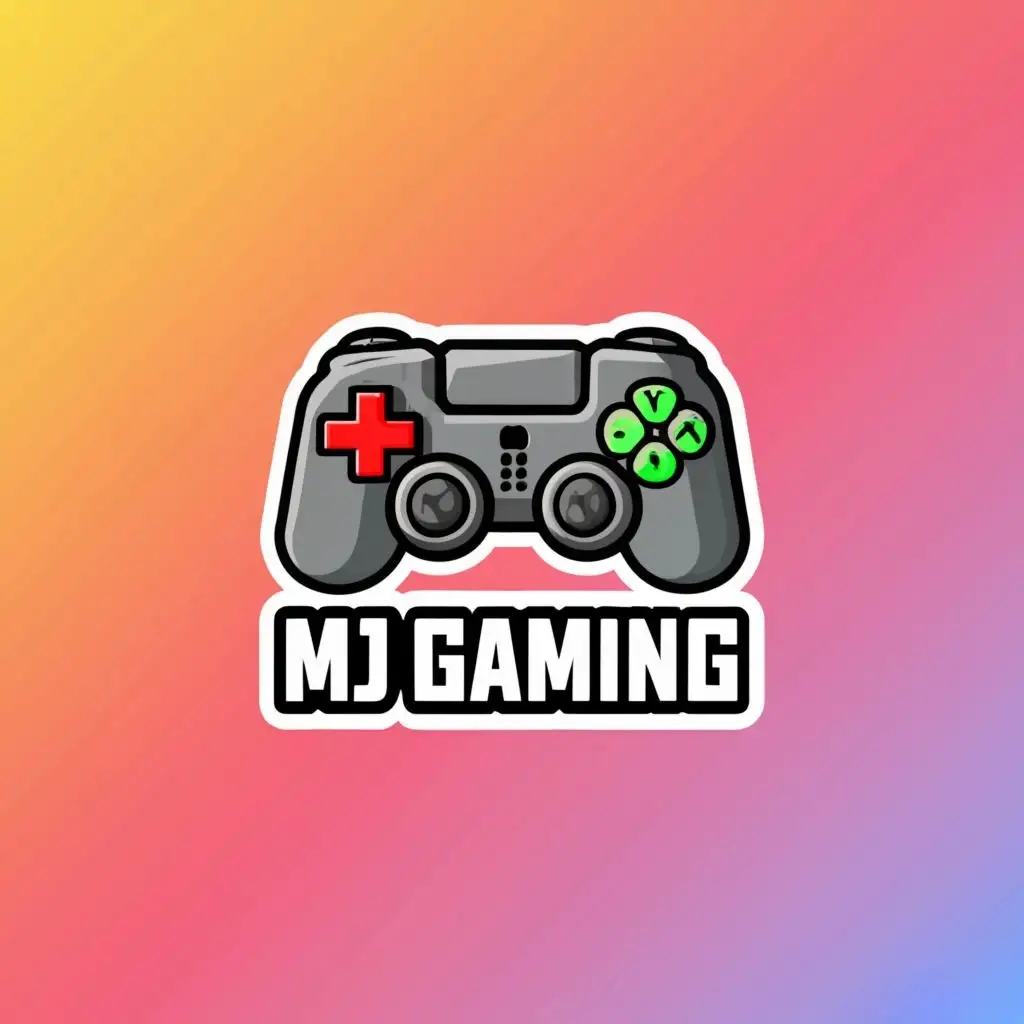 a logo design,with the text "MJ Gaming", main symbol:gaming style gta 5,Moderate,clear background
