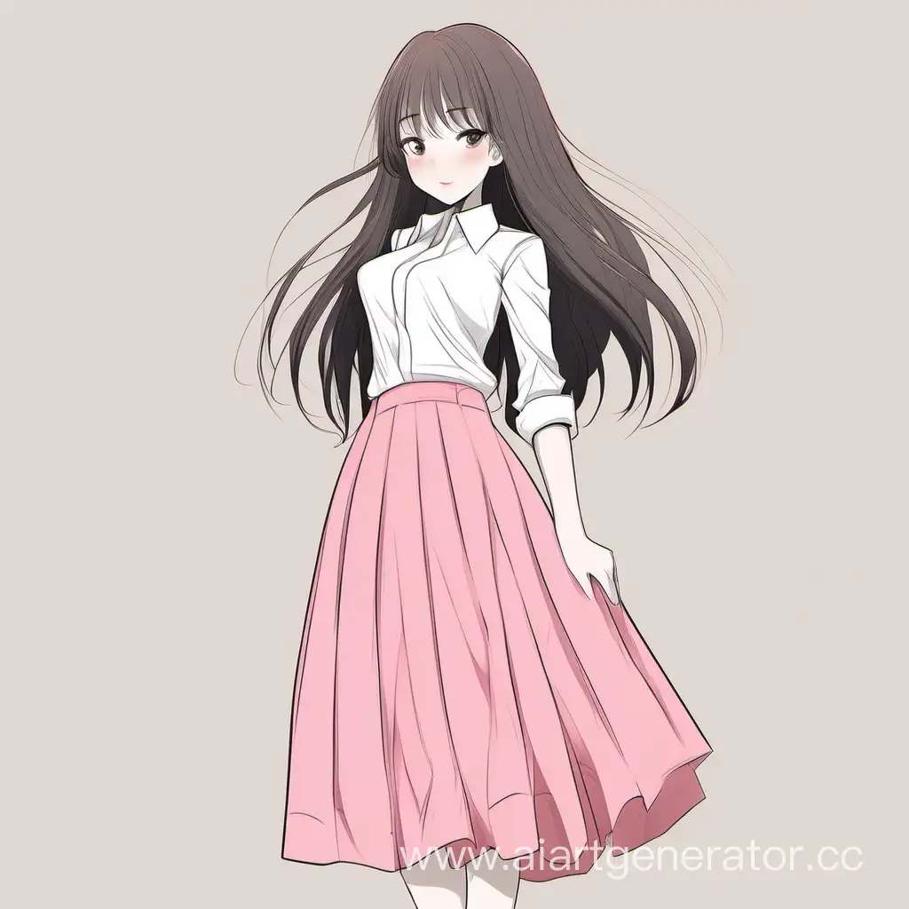Tall-Girl-in-Stylish-Pink-Skirt-171cm-Height-Fashion-Illustration