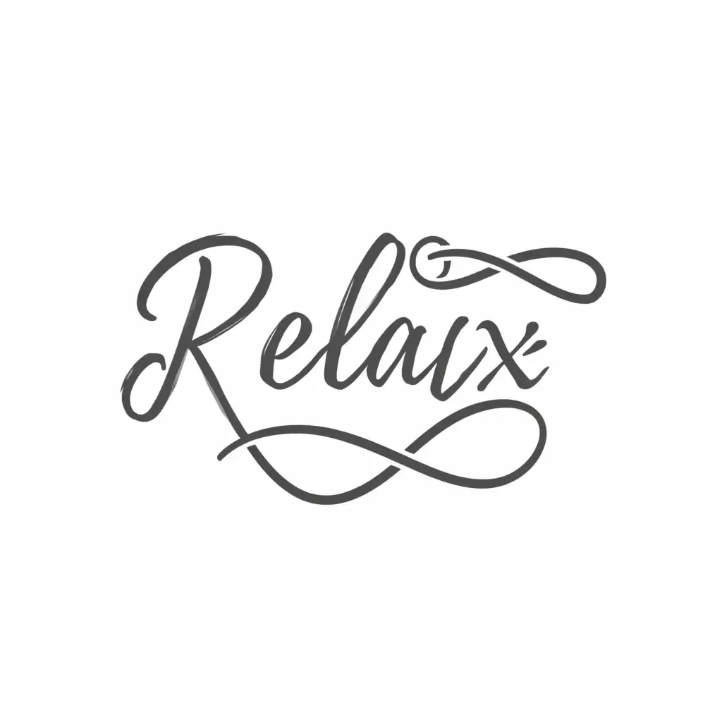 a logo design,with the text "Relax Time", main symbol:infinity,complex,be used in Beauty Spa industry,clear background
