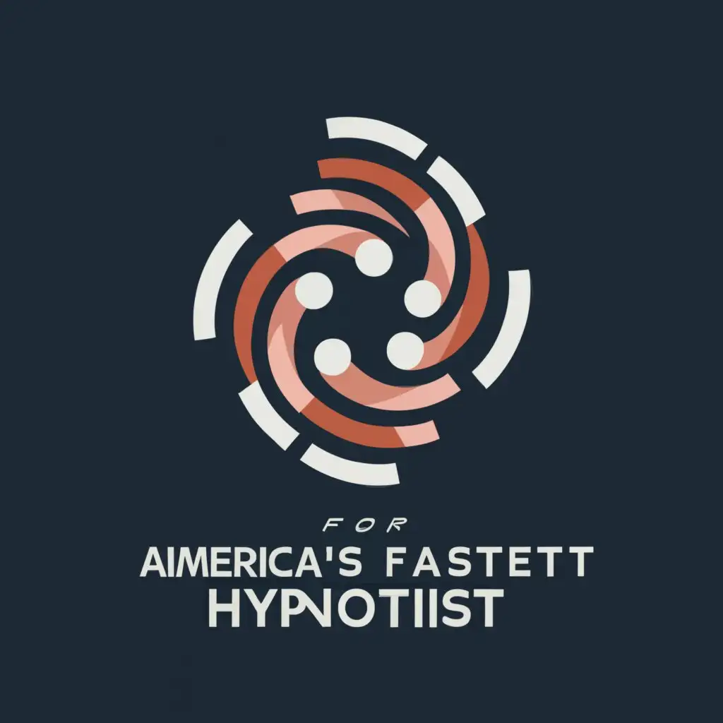 LOGO-Design-for-Americas-Fastest-Hypnotist-Sleek-and-Modern-with-Speed-and-Hypnotism-Elements