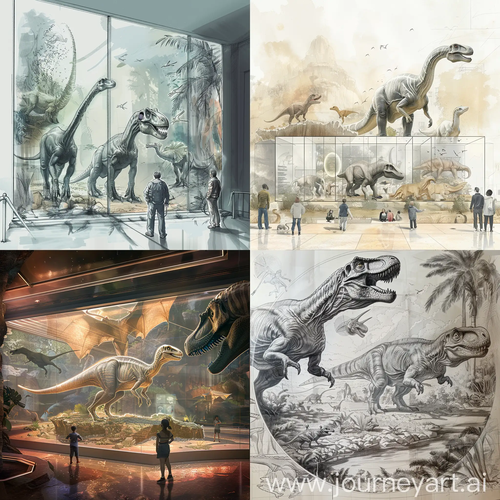 Futuristic-Extinct-Animal-Museum-with-Hologram-and-Virtual-Reality