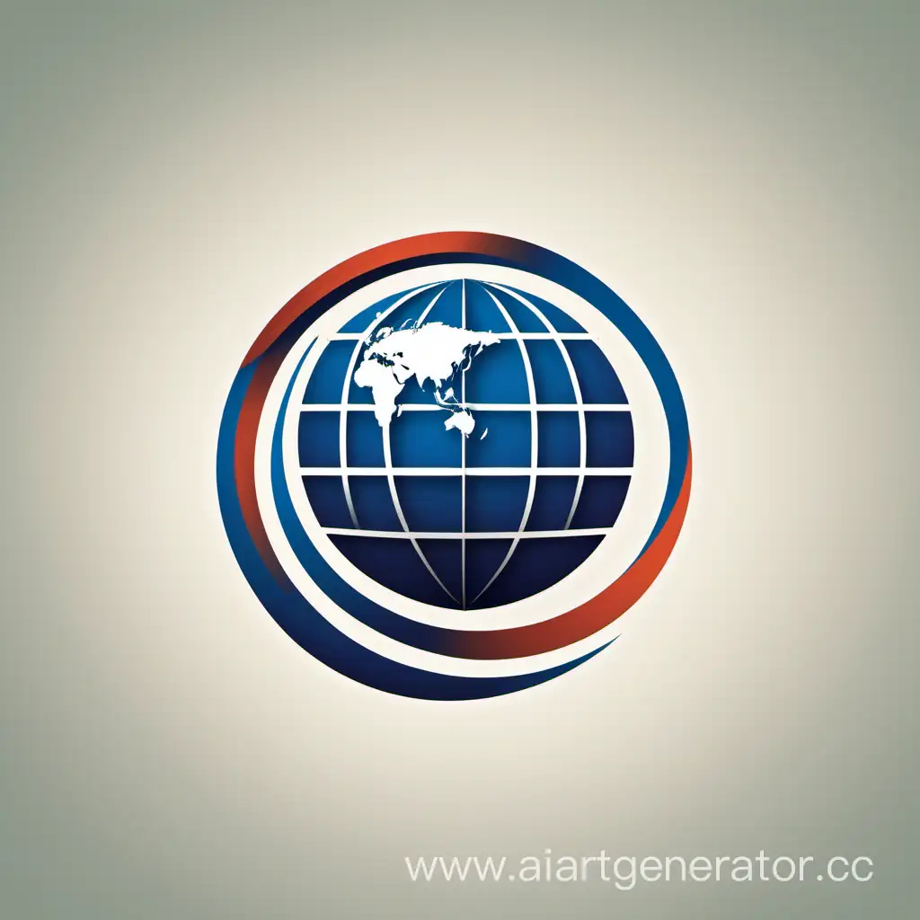 логотип для авиакомпании в виде глобуса
