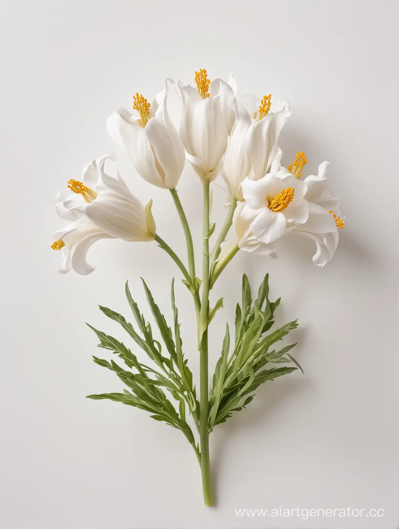 Amarnath flower on WHITE background