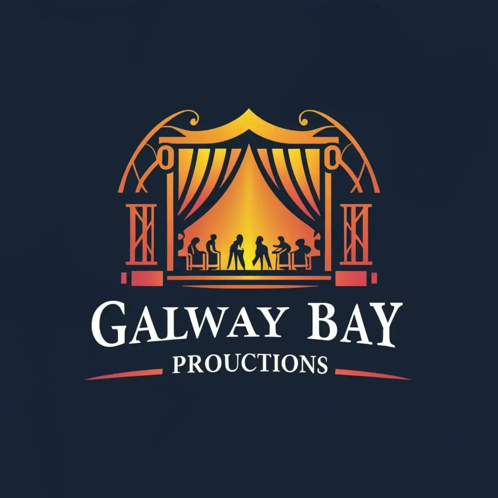 LOGO-Design-for-Galway-Bay-Productions-Stageinspired-Typography-for-Entertainment-Industry
