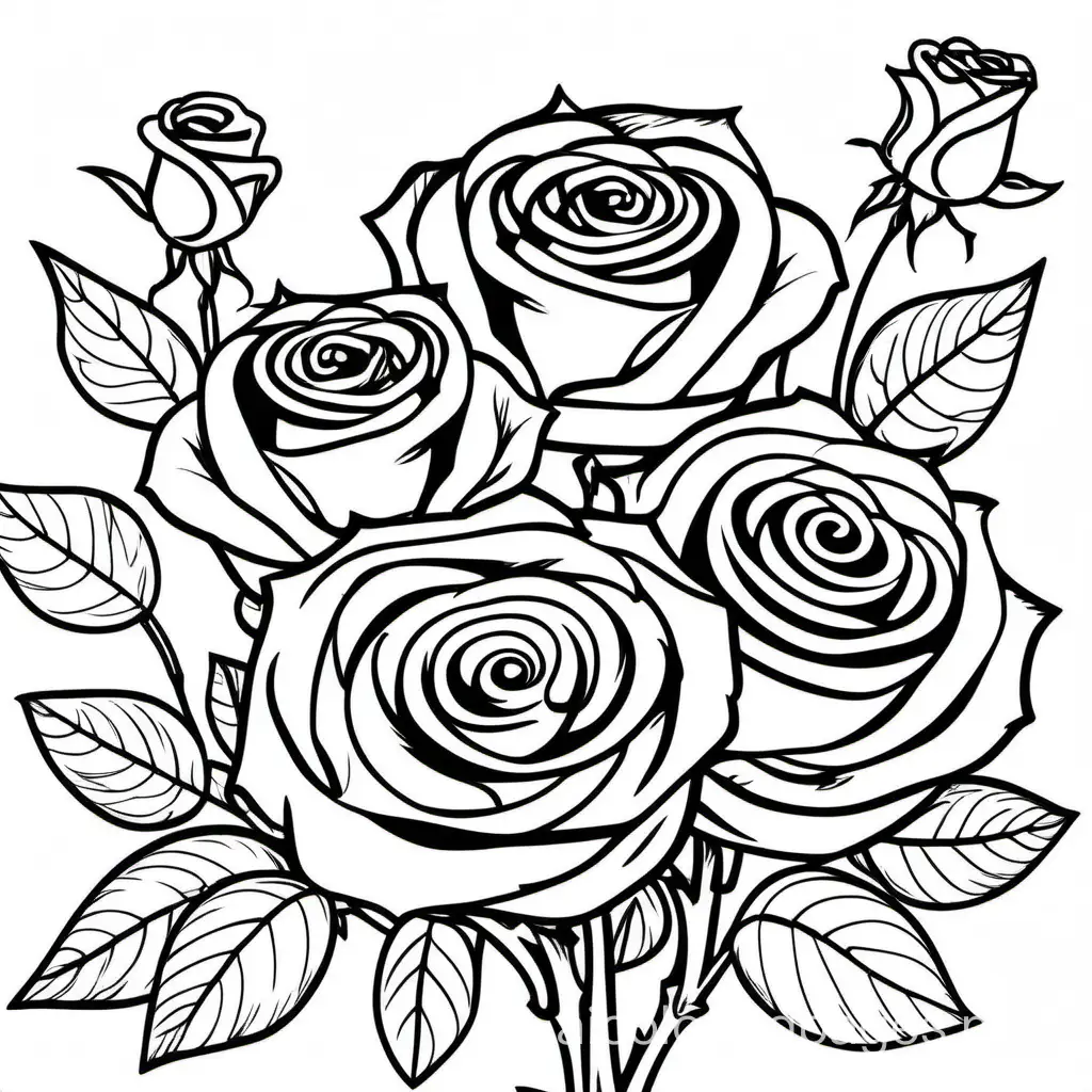 Simple-Rose-Coloring-Page-Black-and-White-Line-Art-for-Kids