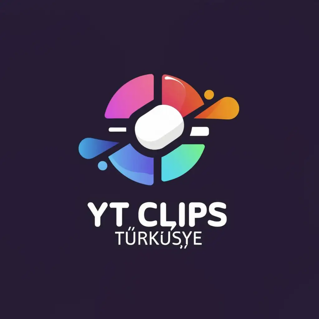 a logo design,with the text "YT CLİPS TÜRKİYE", main symbol:social media,Moderate,clear background