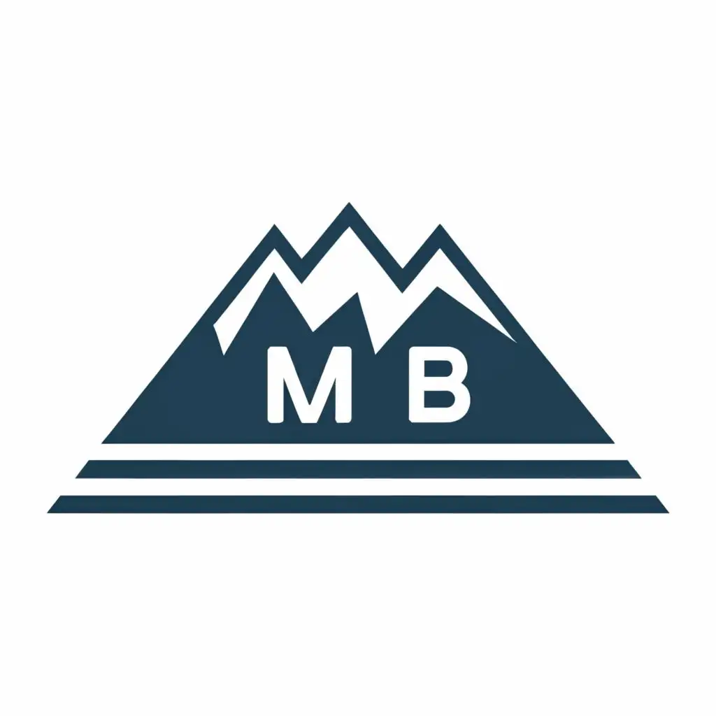 LOGO-Design-For-Snowy-Mountain-Entertainment-Majestic-MB-Typography-Emblem