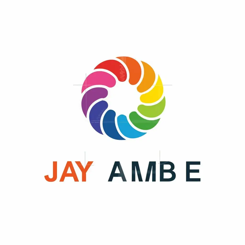 a logo design,with the text "Jay Ambe", main symbol:colours,Moderate,clear background