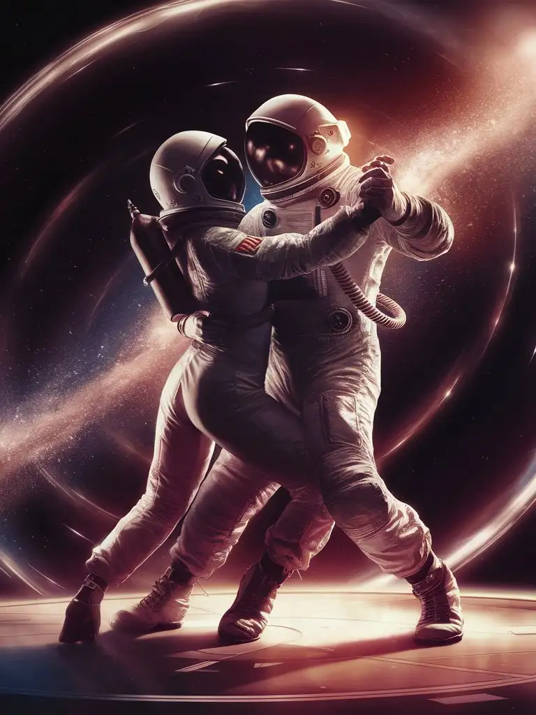 Astronauts-Dancing-Tango-in-Close-Embrace-Amidst-Stars