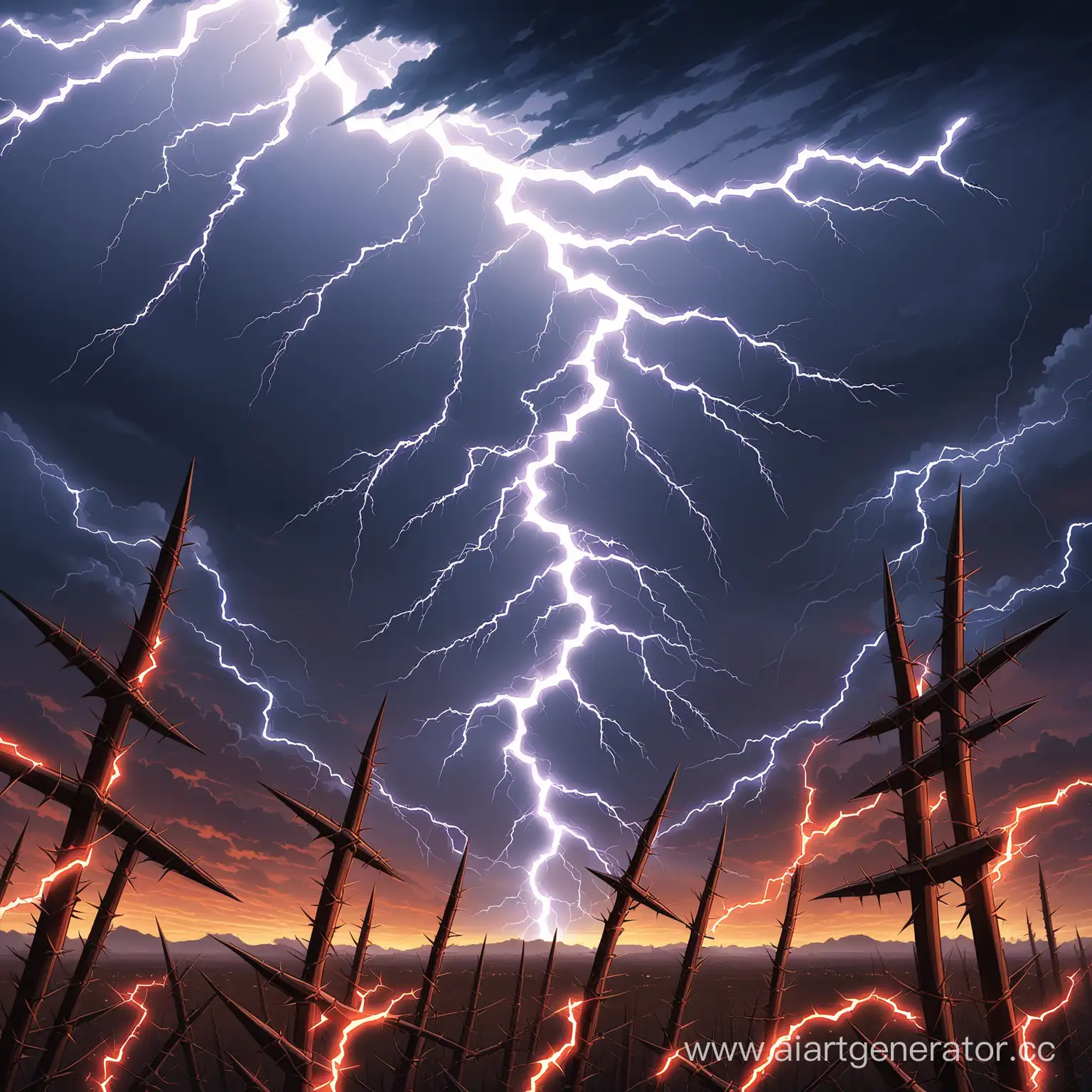 Mysterious-Lightning-Storm-with-Thorny-Tablet-Display