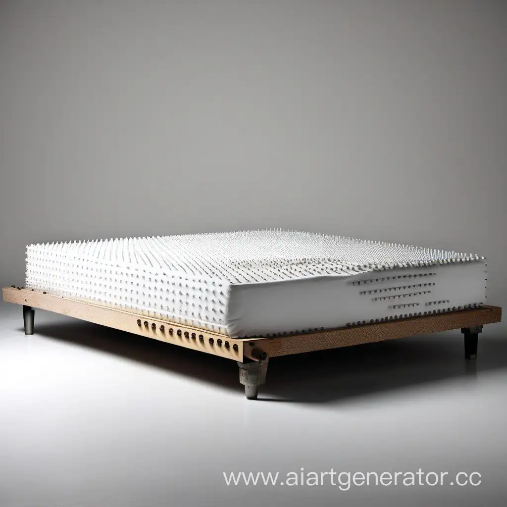 Rustic-Mattress-Art-with-Nails-Unique-Handcrafted-Furniture-Design