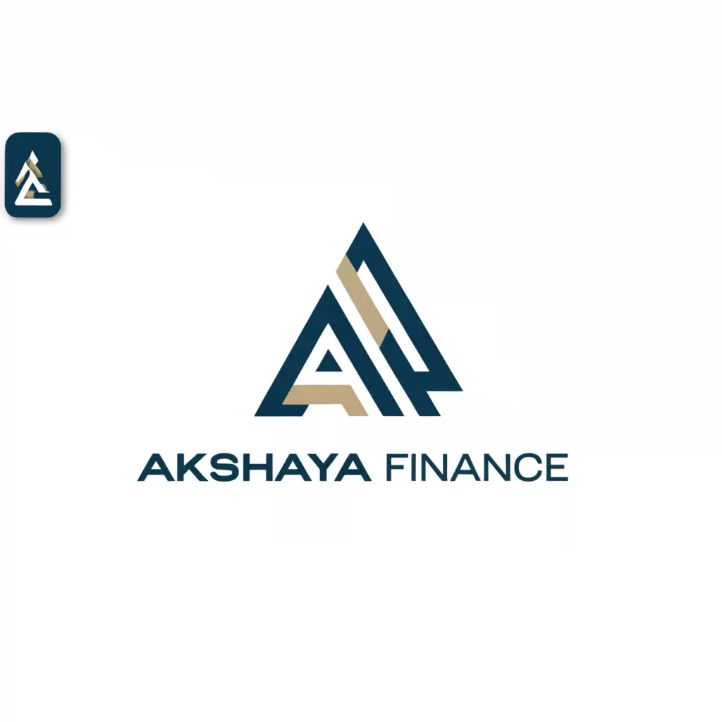 a logo design,with the text "AKSHAYA FINANCE", main symbol:AF,Moderate,be used in Finance industry,clear background