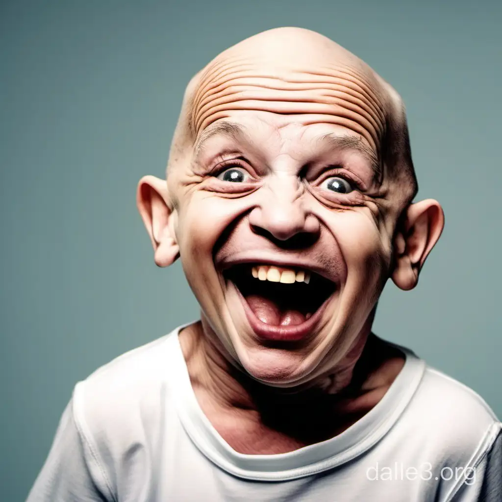 Elderly Bald Dwarf Sharing a Jovial Moment | Dalle3 AI