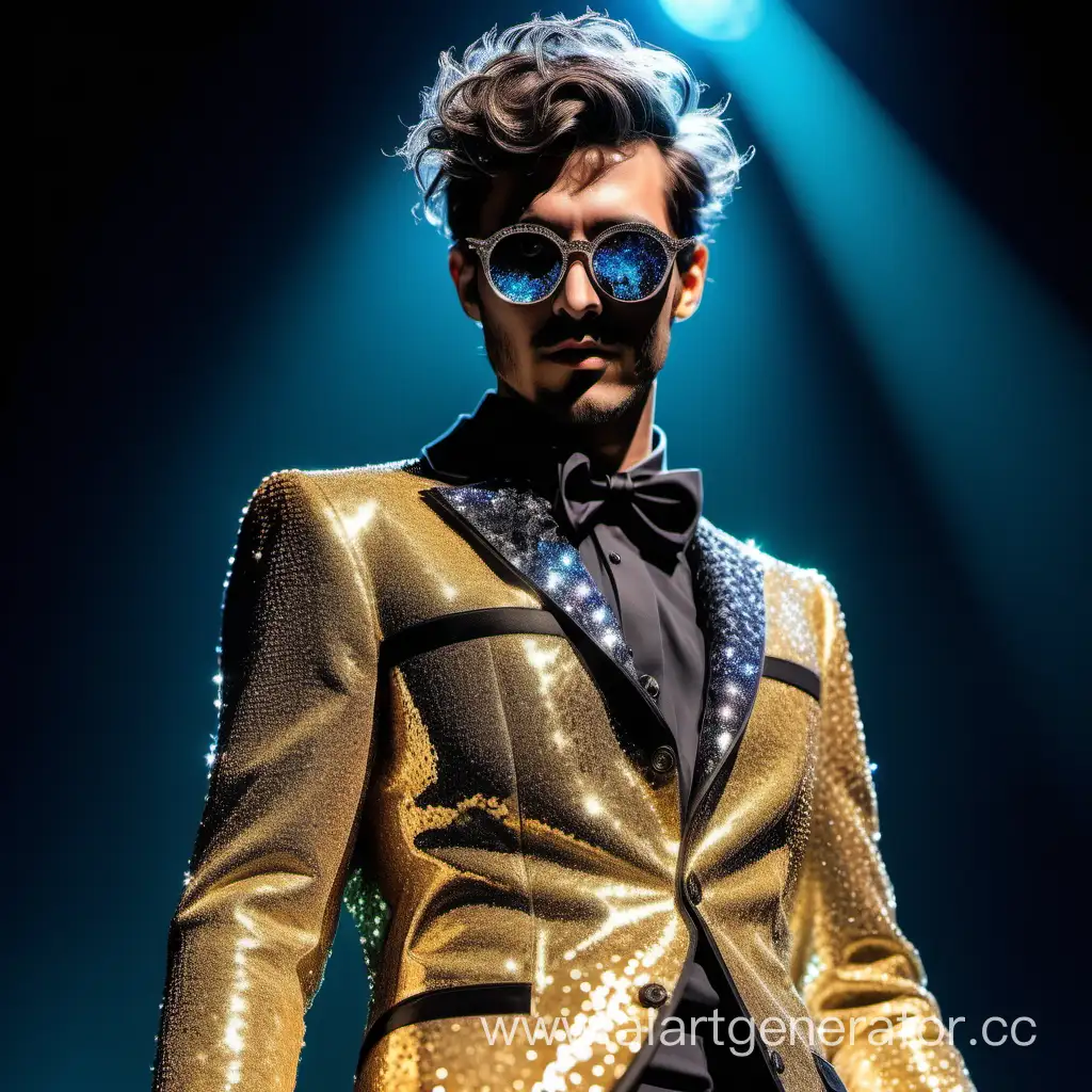 Extravagant-Sparkling-Stage-Costume-for-Men-with-Cool-Glasses