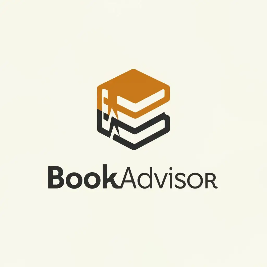 a logo design,with the text "BookAdvisor", main symbol:book,Moderate,be used in Education industry,clear background