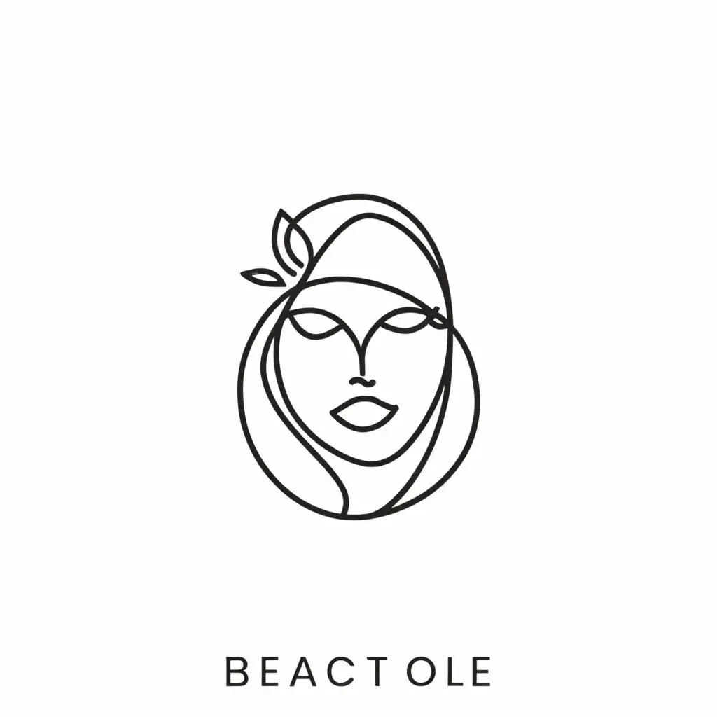 LOGO-Design-For-Lashes-and-Eyebrows-Elegant-One-Line-Drawing-Girl-with-Long-Lashes