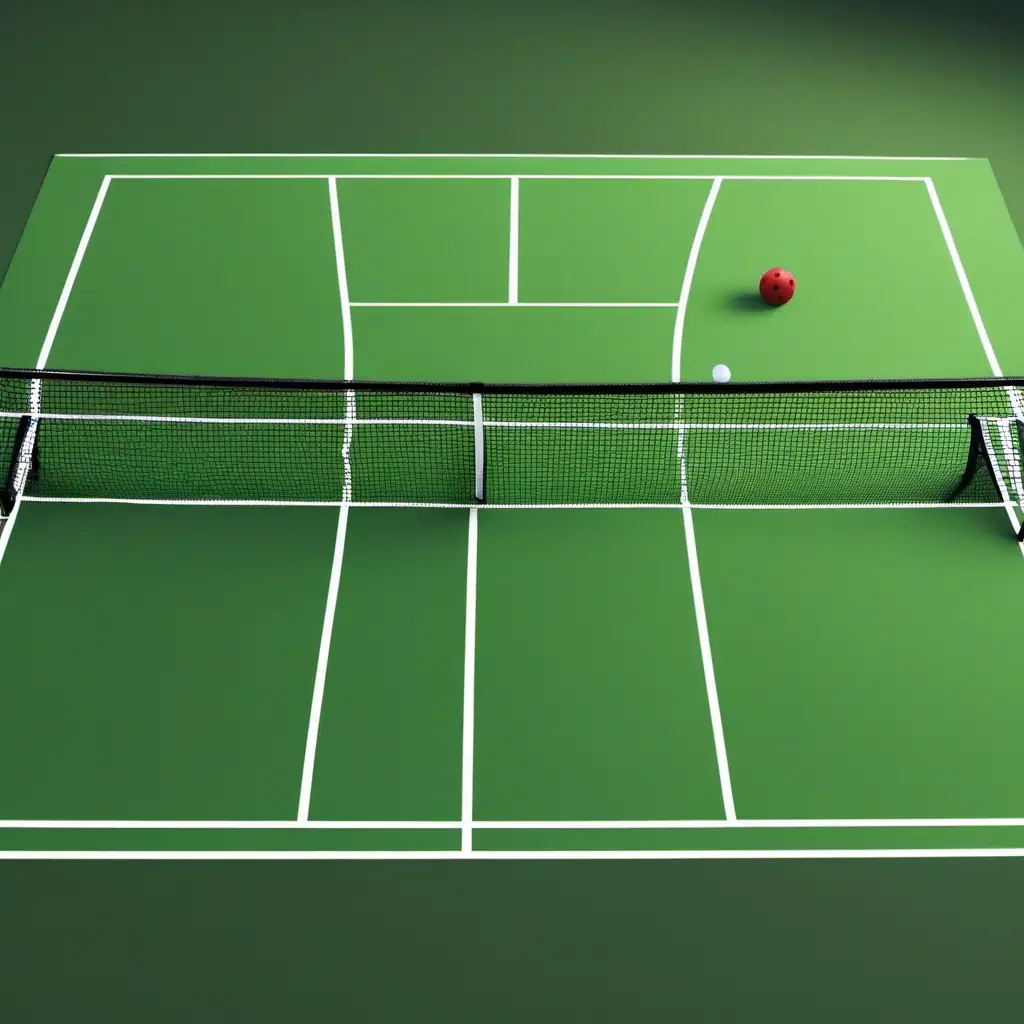 Vibrant Pickleball Court Background with Professional Sports Appeal