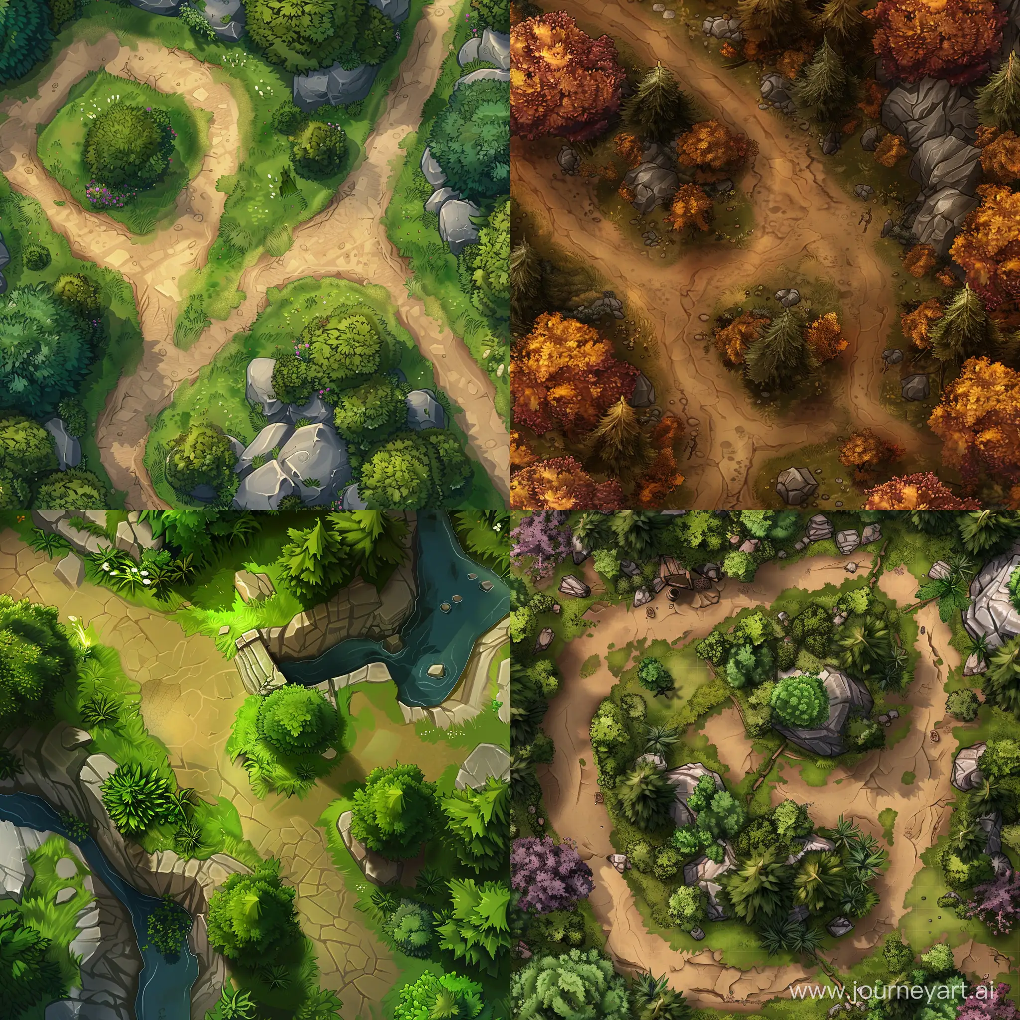 landscape，top view，game，adc style