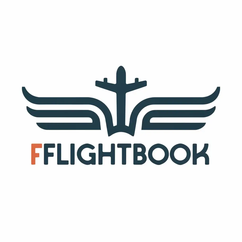 LOGO-Design-For-FlightBook-A-Dynamic-Fusion-of-Flight-and-Knowledge-with-a-Modern-Twist