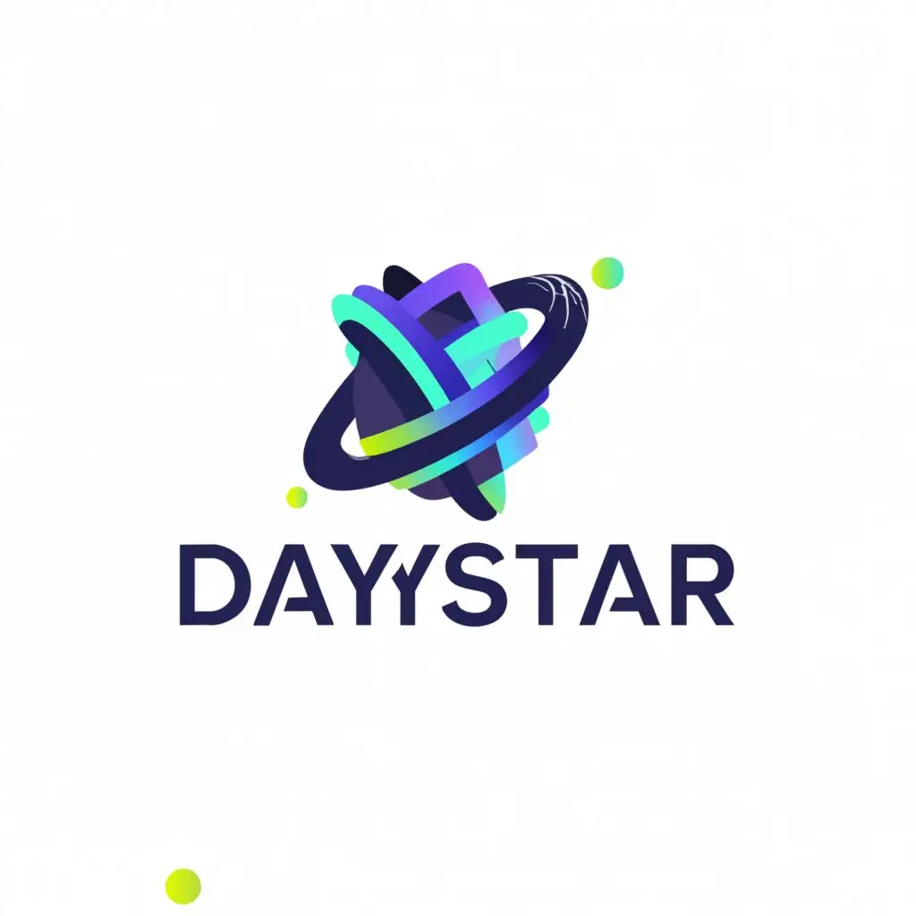 a logo design,with the text "Daystar", main symbol:satellite,Moderate,be used in Technology industry,clear background