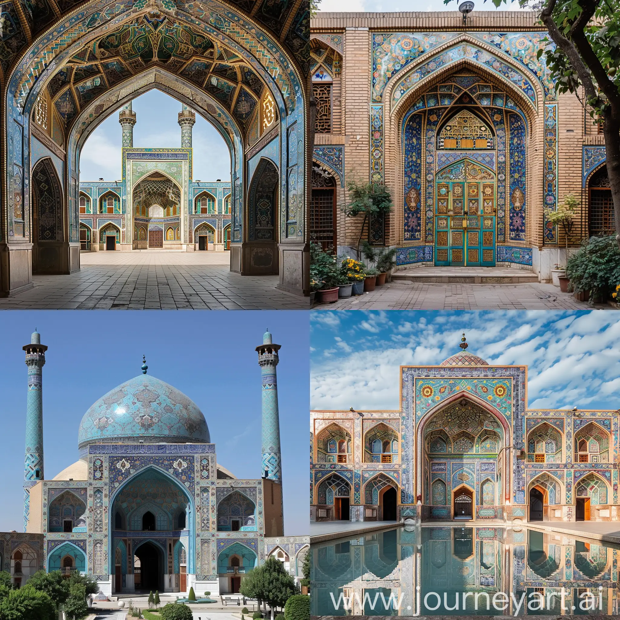 Vibrant-Iranian-Mosaic-Art-Cultural-Patterns-and-Traditional-Motifs