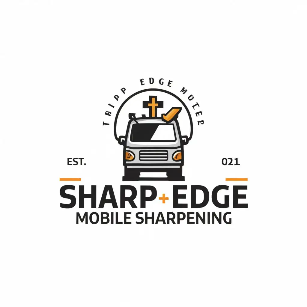 LOGO-Design-for-Sharp-Edge-Mobile-Sharpening-Pocket-Knife-and-Workshop-Van-Symbol-with-Moderate-Aesthetic-for-Religious-Industry-on-Clear-Background