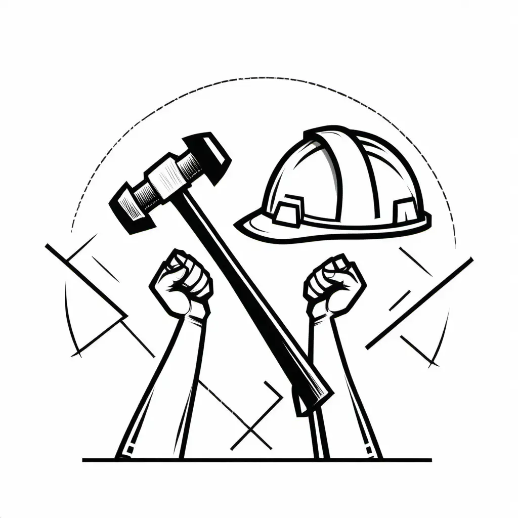 Construction-Workers-Tools-in-Minimalist-Black-and-White-Art
