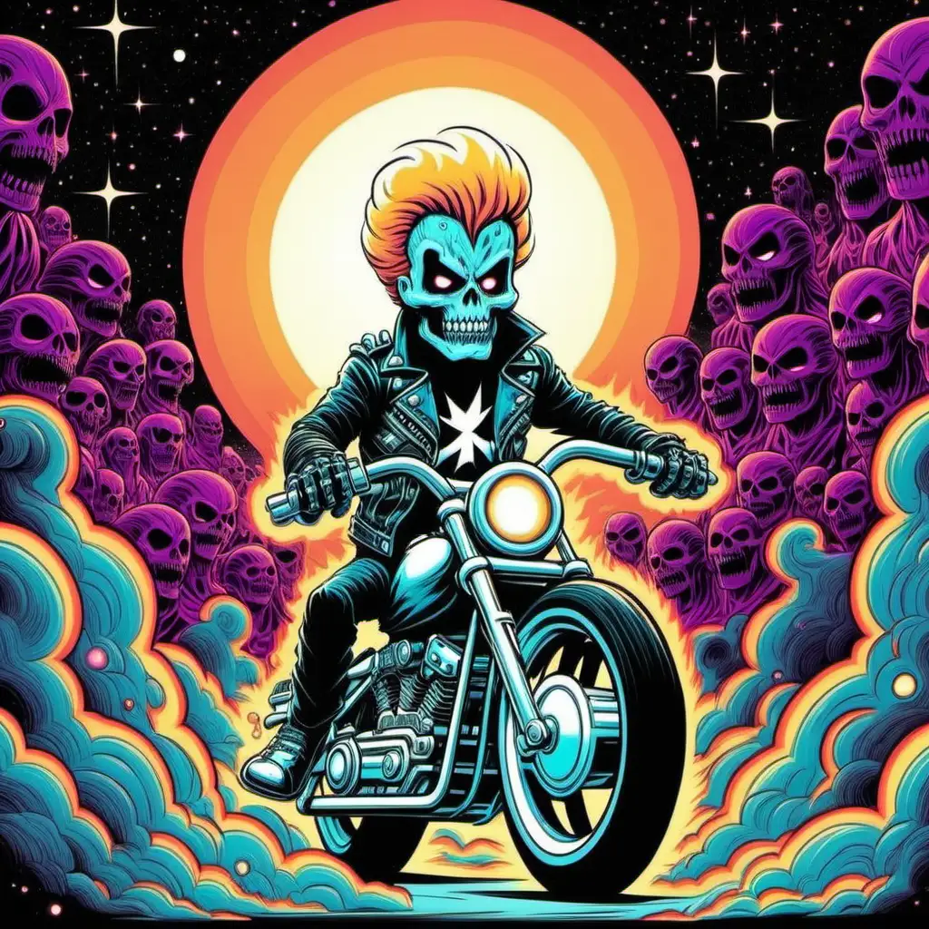 Dan Hipp Cosmic Ghost Rider Comic Illustration