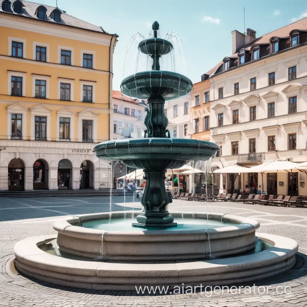 Deserted-Square-Fountain-Scene