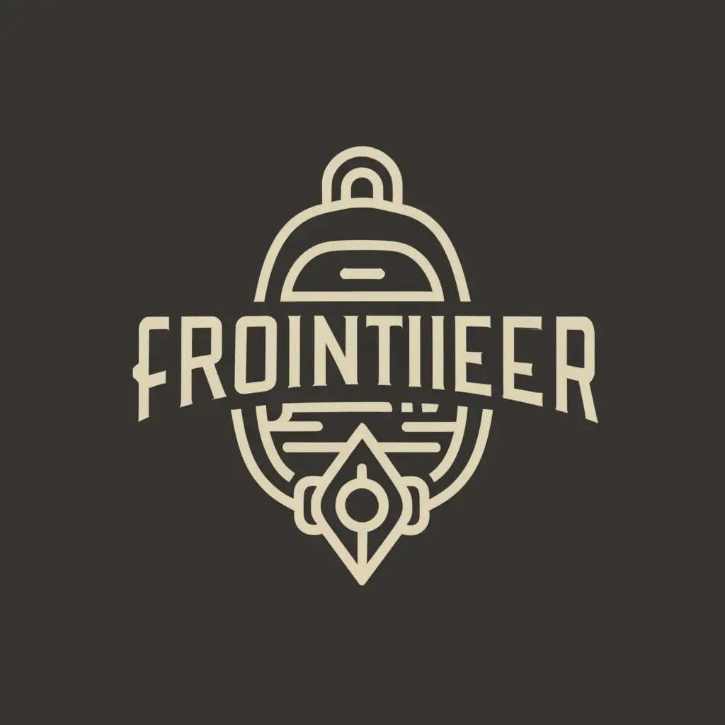 a logo design,with the text "Frontier", main symbol:backpack and compass,Moderate,be used in Travel industry,clear background