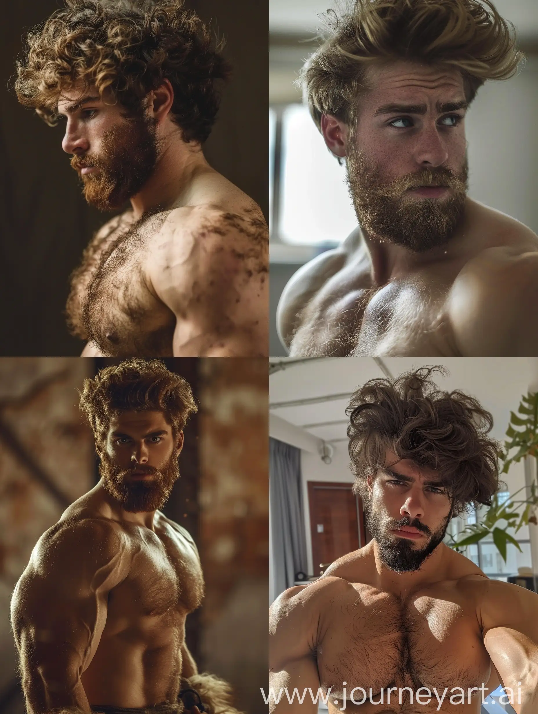 Young-Man-Transformed-into-Muscular-Uncle-Identity-Shift-Image