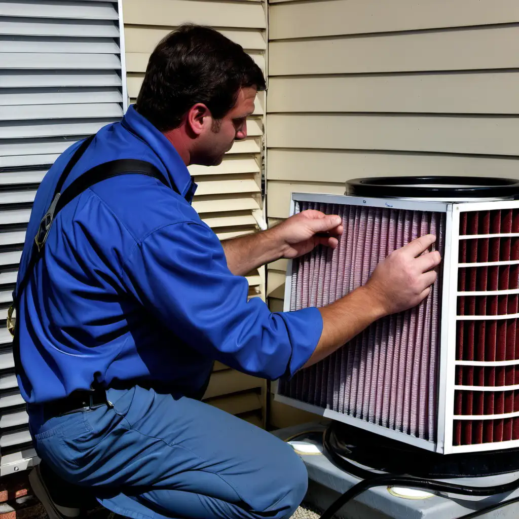 Air Filters technicians in Wilmington, NC working on Air Filters units.
need professional & realistic images.
Use American technicians in the image