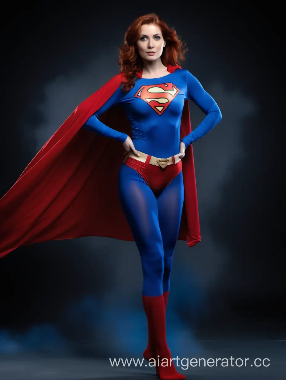 Confident-26YearOld-Woman-Poses-as-Powerful-Superhero-in-Vibrant-Photo-Studio