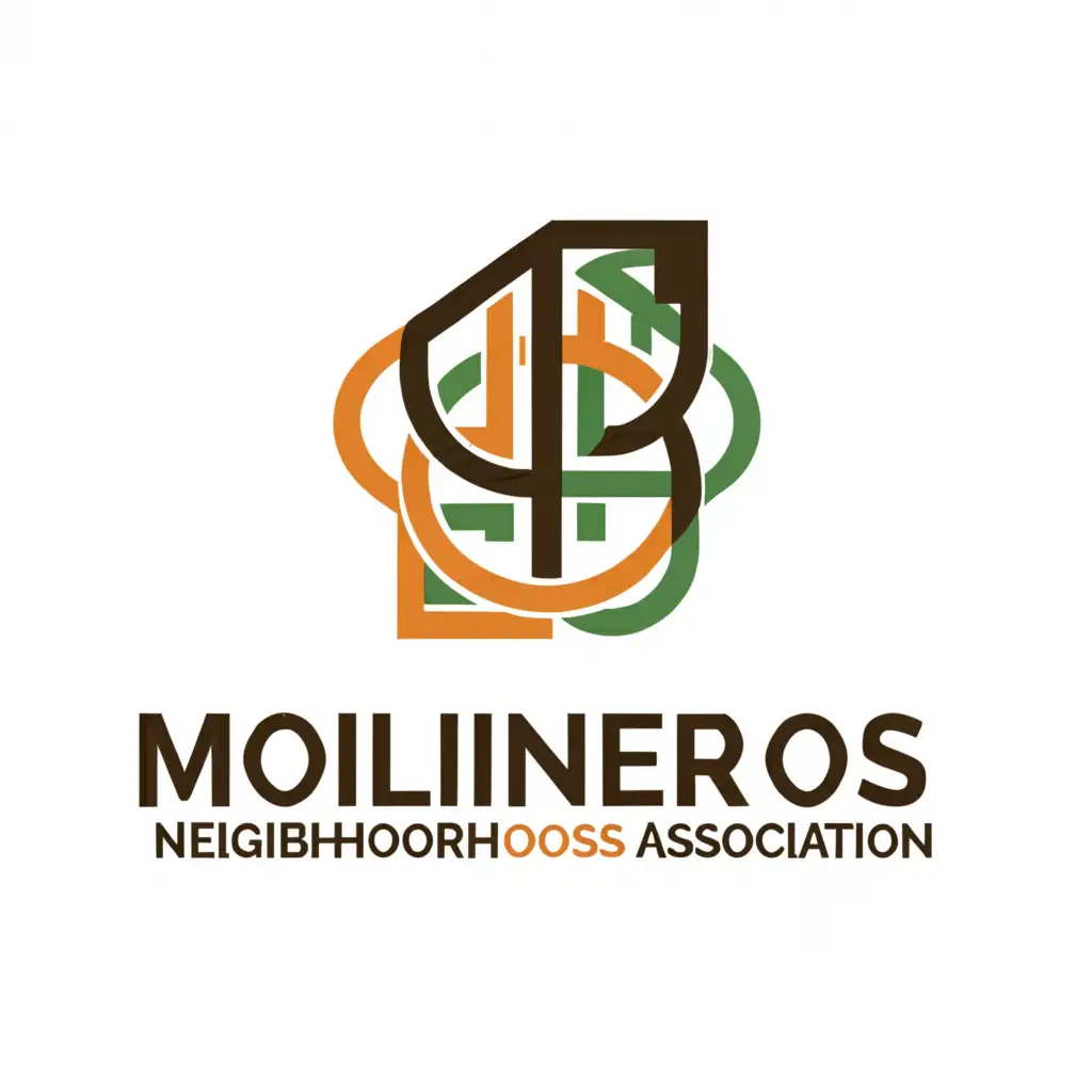 a logo design,with the text "Molineros Neighborhood Association", main symbol:house,Moderate,be used in Home Family industry,clear background